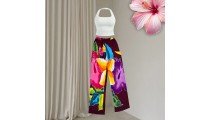 Rayon Pants Hand Painted by Balinese Artisans